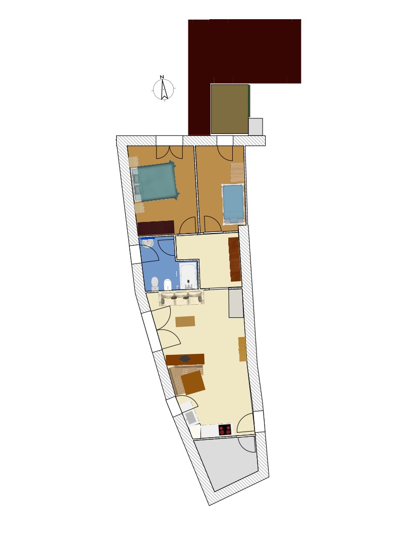 Grundriss Wohnung nr. 2